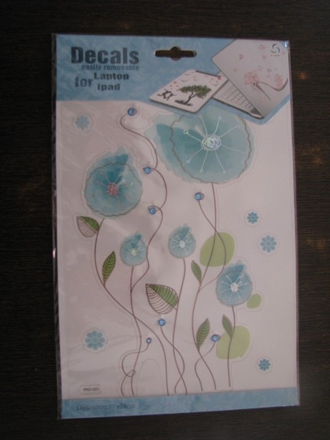 Tab n Laptop Sticker (Blue Flower)